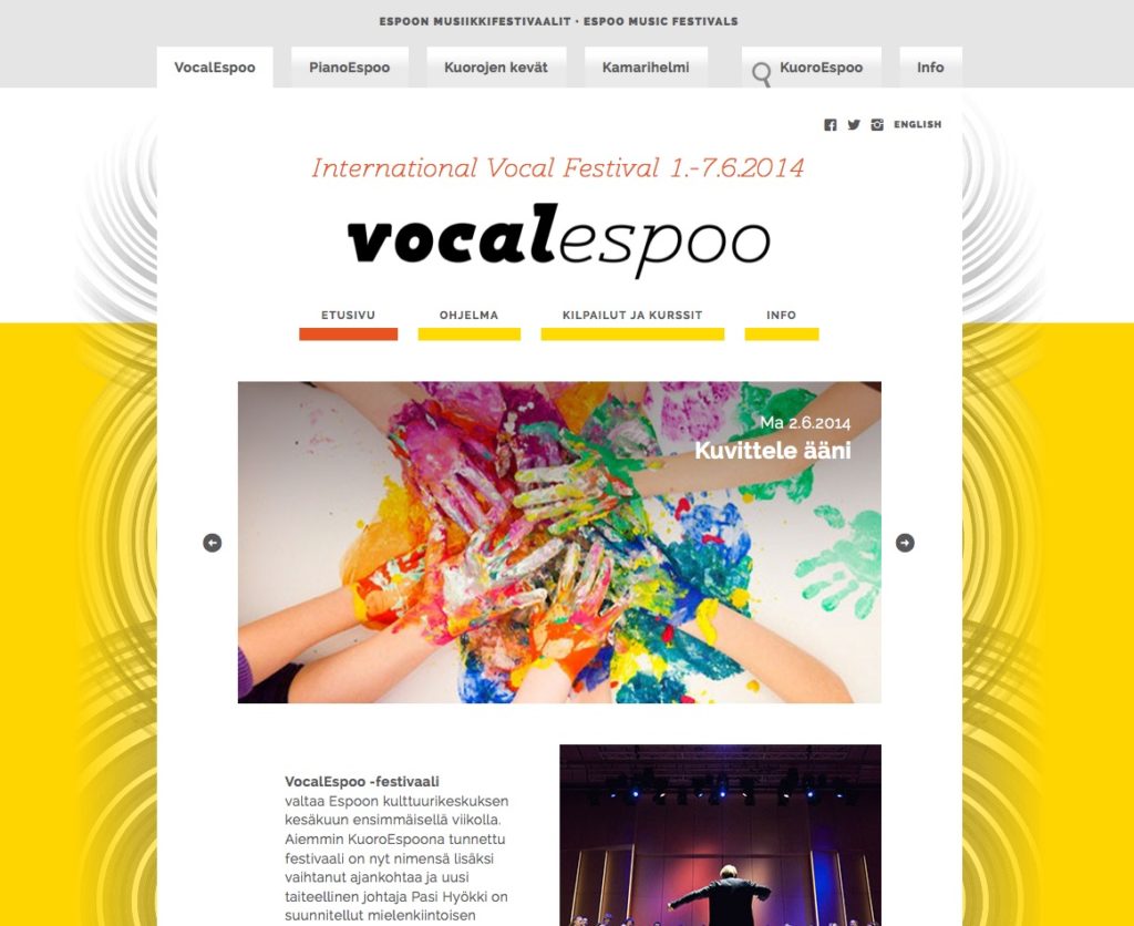 VocalEspoo-sivusto