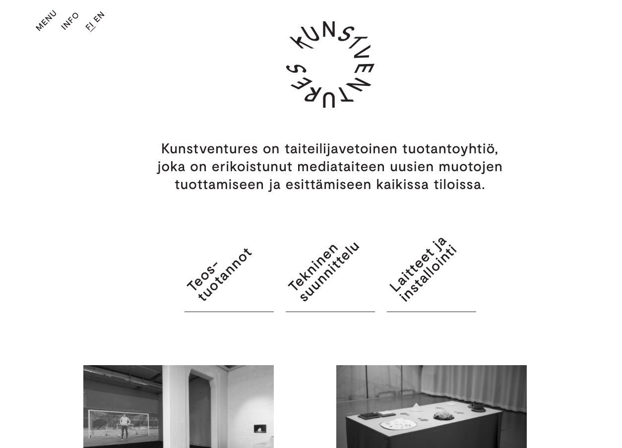 Kunstventures-verkkosivut